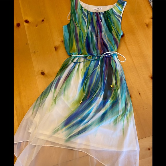 Multi-color High-Low Dress - Picture 4 of 6
